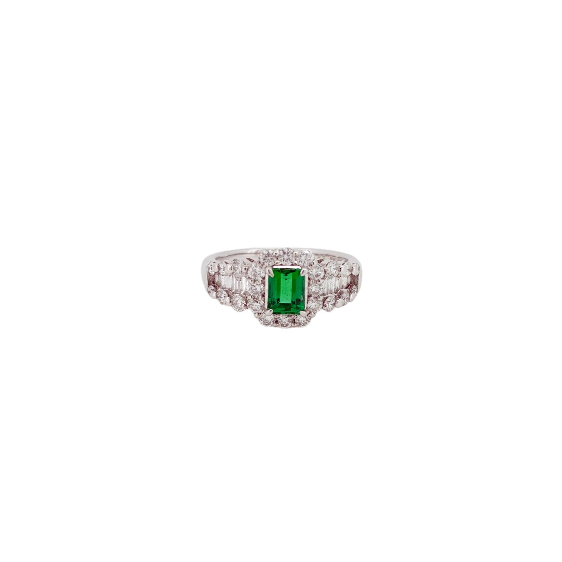 エメラルド0.53ct Pt900リング – K