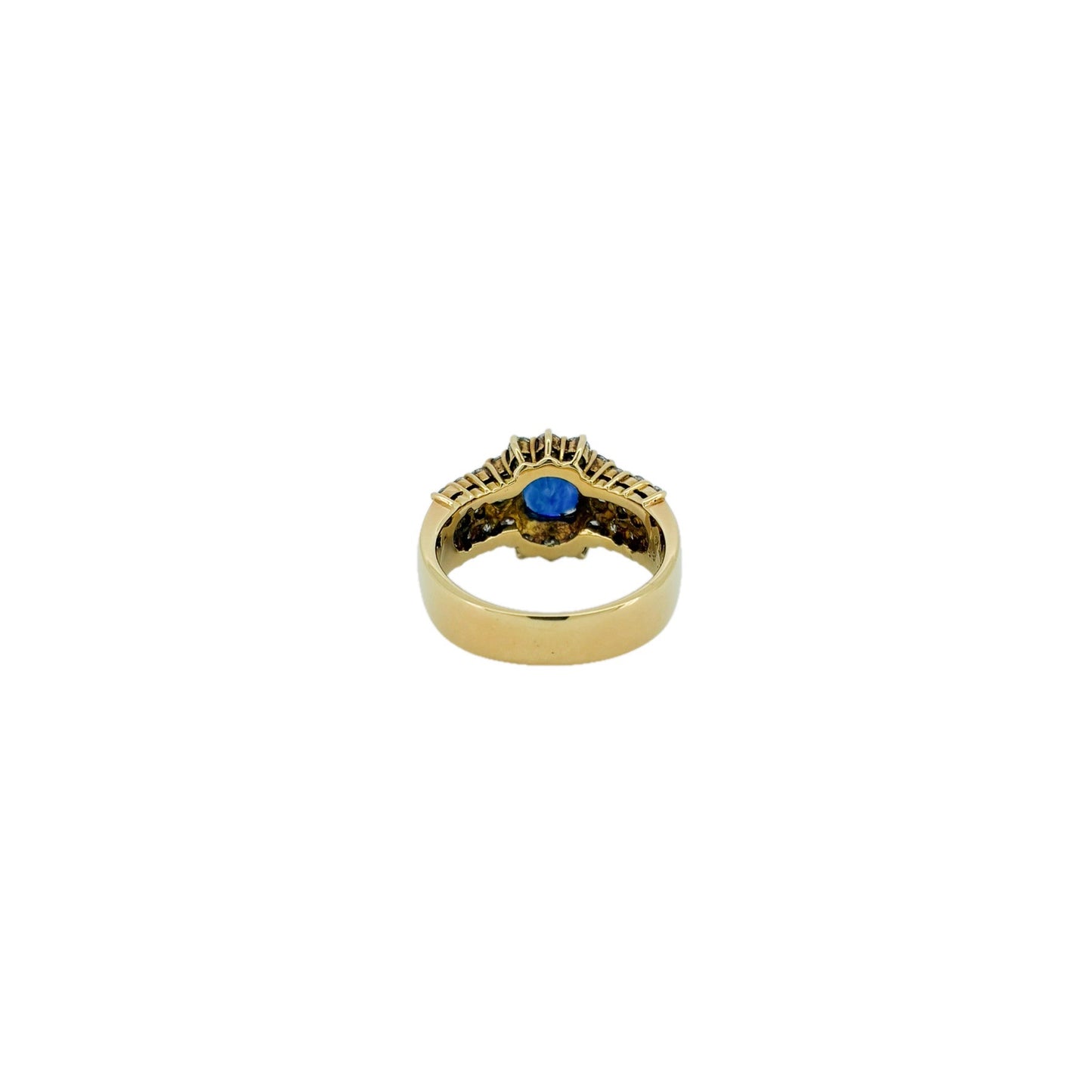 スリランカ産ロイヤルブルーサファイア1.01ct K18YGリング