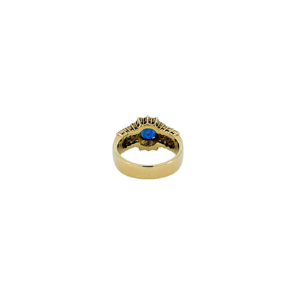 スリランカ産ロイヤルブルーサファイア1.01ct K18YGリング