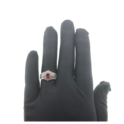 アメリカ産レッドベリル0.29ct Pt900リング