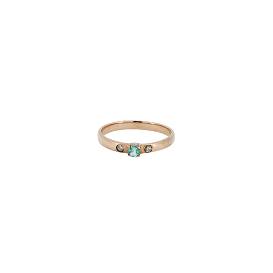 ブラジル産パライバトルマリン0.10ct Pt900リング