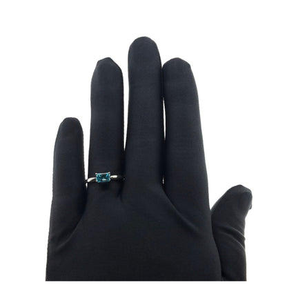 ラタナキリ産ブルージルコン 1.55ct Pt900リング