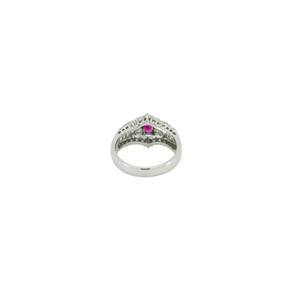 アメリカ産レッドベリル0.29ct Pt900リング