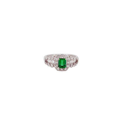 エメラルド0.53ct Pt900リング