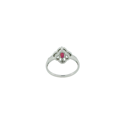 ミャンマー産非加熱ルビー 0.67ct Pt900リング