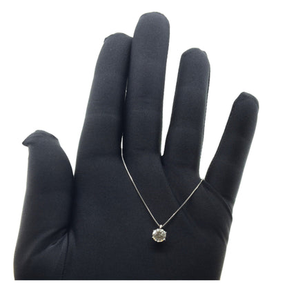 Pt900一粒ダイヤモンド0.63ct ペンダント