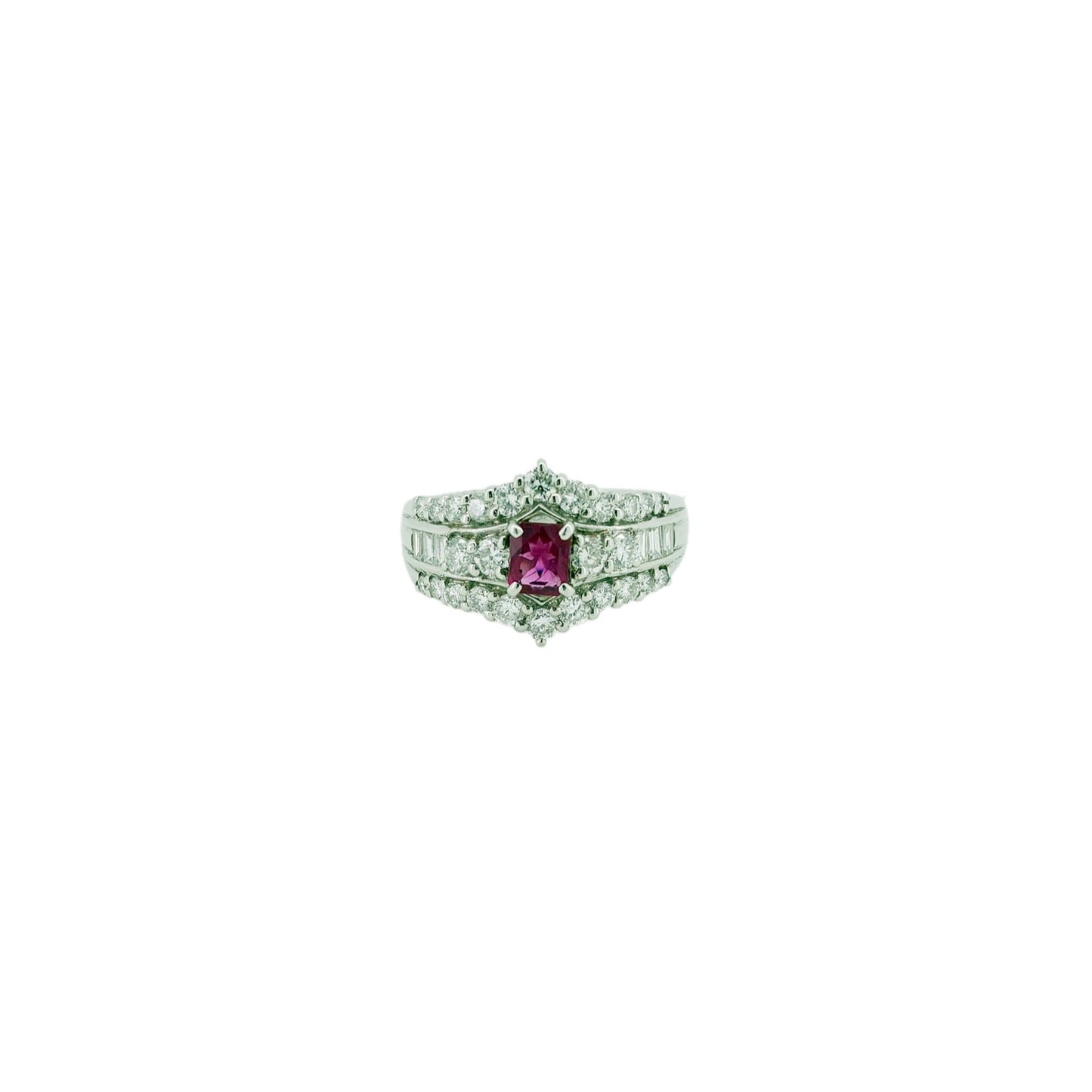 アメリカ産レッドベリル0.29ct Pt900リング