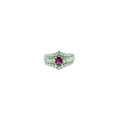 アメリカ産レッドベリル0.29ct Pt900リング