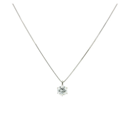 Pt900一粒ダイヤモンド0.63ct ペンダント