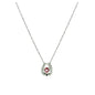 Pt850ctパパラチアサファイア0.24ct ペンダント