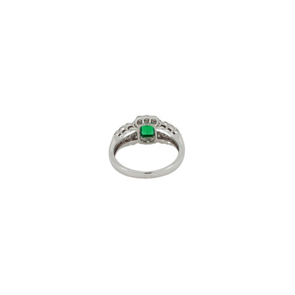 エメラルド0.53ct Pt900リング