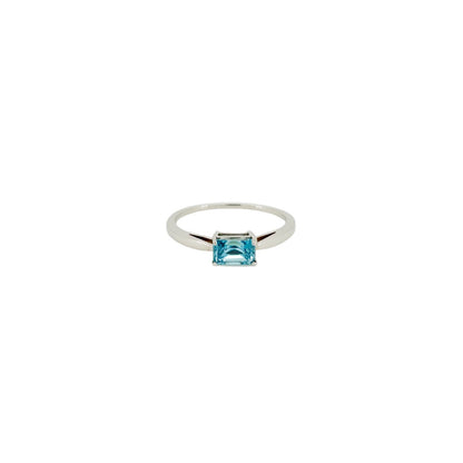 ラタナキリ産ブルージルコン 1.55ct Pt900リング