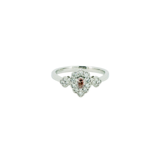 FANCY INTENSE PINK DIAMOND 0.092ct Pt900リング