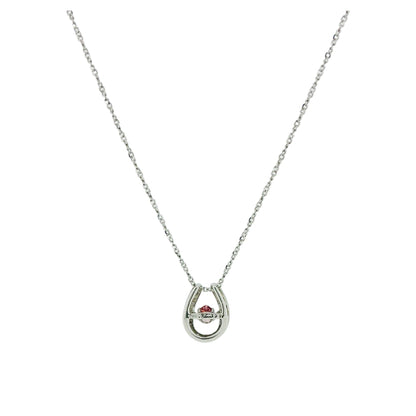 Pt850ctパパラチアサファイア0.24ct ペンダント
