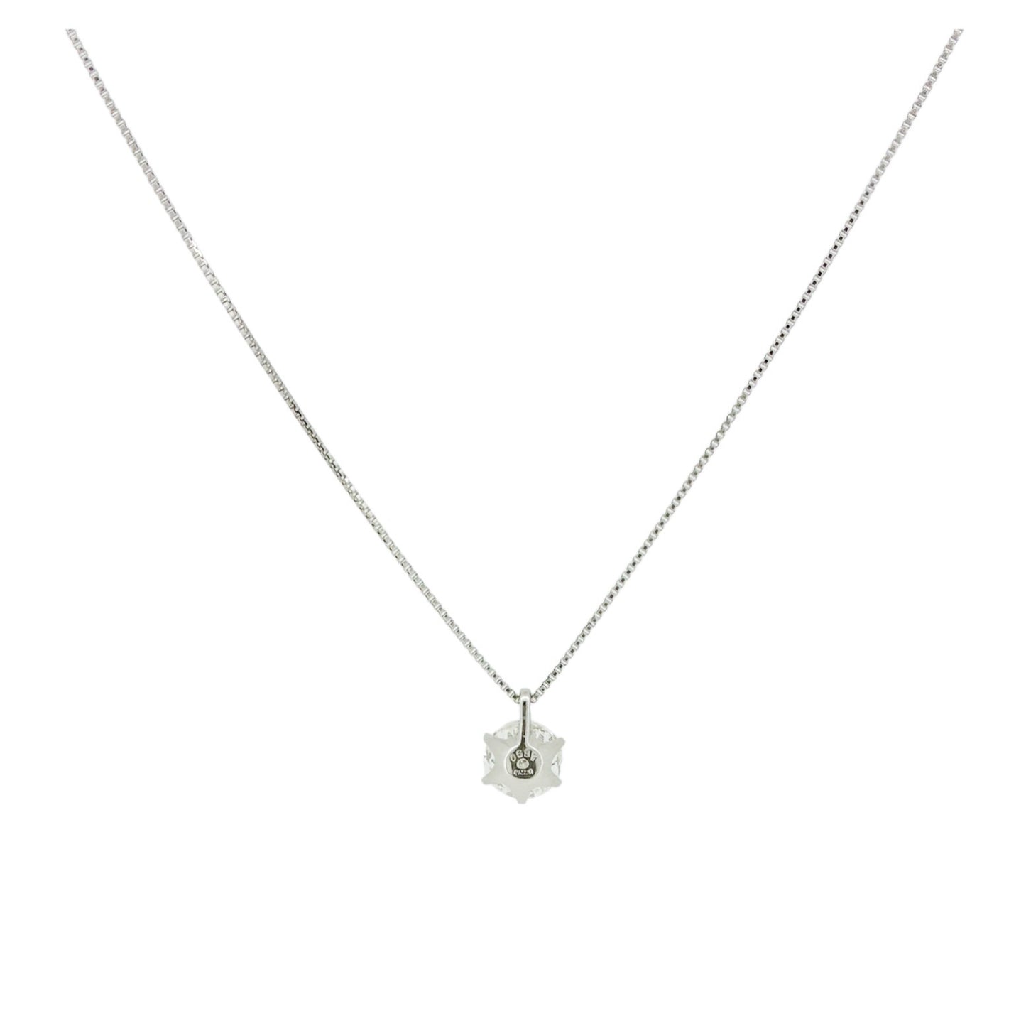 Pt900一粒ダイヤモンド0.63ct ペンダント