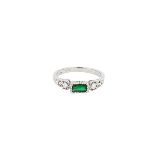 スワート産エメラルド 0.28ct Pt900リング