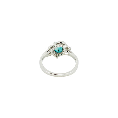 ラタナキリブルージルコン トップカラー2.08ct Pt900リング