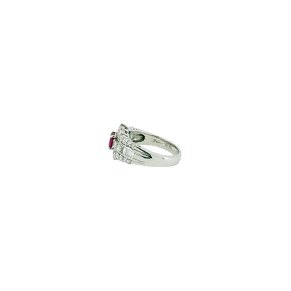 アメリカ産レッドベリル0.29ct Pt900リング
